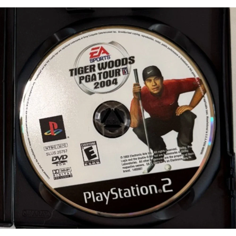 Tiger Woods PGA Tour 2004 Sony PlayStation 2 PS2 Complete CIB Black Label